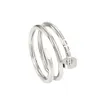 Personality Nails Titanium Steel Index Finger Ring Couple Classic Fashion Jewelry Rings