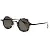 Okulary przeciwsłoneczne unisex retro mała rama owalna moda okulary słoneczne letnie zabytkowe odcienie okulary damskie fa