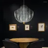 Chandeliers Industrial Net Chrome Ceiling 2024 Trend Hanging Lamps LED Lights Artistic For Living Room Dedcoration