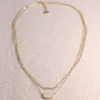 kendrascott necklace Designer Jewelry Kendras Scotts Necklace k Temperament Doublelayer Chain Pig Nose Oval Geometric Necklace Womens Jewelry Fashionable