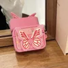 Étuis de téléphone portable Belle couverture de dessin animé de papillon rose pour Apple AirPods 1 2 3 Pro Case sans fil Bluetooth écouteur boîte de chargement sac pour Airpods