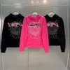 Young Thug Pink Sp5der 555555 Мужская и женская толстовка с капюшоном высокого качества из пенопласта с принтом «Паутина» и графикой 555555 Толстовки Пуловеры S-XL 12