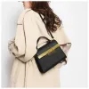 2024 Hot Selling Handbag Luxury Designer Bag Lychee Pattern Women's Bag Versatile Liten Square Bag Casual Shoulder Crossbody Påsar