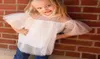 新しい夏の白い女の子のトップスドット女の子半袖Tシャツ女の子服子供シャツ子供服ファッションガール服a7391724