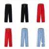 Calças dos homens palma solta esportes longos zíper calças casuais sweatpants anjo jogger listras laterais cordão esporte sportwear zipp2oijzc2l