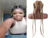 Lace Front Box Braided Wigs With Baby Hair Medium Long Synthetic Heat Resistant Braiding Hair WigFor Black Women Afro Wig5380311