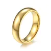 Band Rings 18K Gold Plated Tungsten Steel Ring Non-Gender Neutral Wind Inside And Outside Arc Hand Jewelry Drop Delivery Otdb4