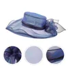 Boinas Sun Shades Hats Women Women Outdoor Protection Dress Woman Gaze Yarn Cobalt Blue Fascinator