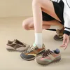 Women Running Shoes Comfort Wear-Resistant Brown Coffee Pink Womens Trainers Sport Sneakers Size 36-40
