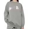 Designer Anines Hoodie Mulheres Outono e Inverno Novo Nicho AB Letras Clássicas Bordado Bordado Veludo Feminino Redondo Pescoço Camisola