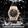 Inne luksusowe Waterproof Waterproof Dual-Screen Noble Rose Gold Dopasowanie kolorów silikonowych paski elektroniczne Elektroniczny biznes YQ240122