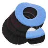 Cubiertas de asiento de inodoro 4 piezas Almohadilla de cubierta de baño: fibras elásticas más cálidas Instalación fácil Tapa acolchada Cómoda y lavable