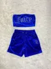 2024 Designer Juicys Tracksuit Summer Swensuit Two Piece Set Wrap Coffre Shorts Suit plage boîte de nuit en gros articles Bulk Lots Femmes JK668