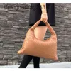 Enkele grote Hop Totes Designer Tas Dames Portemonnees Tassen Vbottega Schouder Nieuw Leer Geweven Kant Grote Capaciteit Zachte Hand-held Pols Onderarm Handtassen E38J