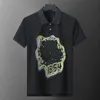 AA Designer Poloshirts Heren Casual Polo Mode Patchwork Print Brief Luxe T-shirt High Street Heren Street Wear Polo's M-3XL