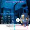 USB -stjärna Galaxy Projector Light med Bluetooth Remote Control Night Lamp för Kids Room Skylight Party Living Gaming Room Decor LL