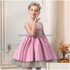 Auf Lager Blumenmädchenkleider Mädchen Perlen Kinder Tutu Elegante Party Hochzeit Prinzessin Kleid Weihnachten Abschlussball Ballkleid Kleidung 8 10 Y Dhztx