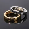 S925 sterling zilveren Ringen Ronde Vinger Ringen mode Mannen Vrouwen CZ Steen Bling Iced Out Paar Ring Mannelijke Hip Hop Rapper sieraden