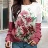 Hoodies masculinos 2024 boutique floral impressão hoodie senhoras confortável moda outono e inverno quente topo rua casual wear