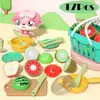 Kitchens Play Food Kids Pretend Kitchen Toys Cutting Fruit Vegetables Educational Toy Kit for Toddler ldren Gift Assembly Gamevaiduryb