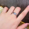 Cluster Ringen QINHUAN Klassiek 925 Sterling Zilver Geplatineerd Liefhebbers Bruiloft Voor Mannen Hoge Koolstof Diamanten Verloving Fijne Sieraden