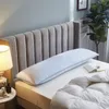 Taie d'oreiller longue en flanelle pour lit, taie d'oreiller douce d'hiver, 120/150/180cm, décoration de la maison, 1 pièce