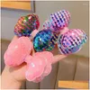 Hair Accessories 1Piece Fashion Shiny Squein Clip For Kids Girl Colorf Glitteringbow Pin Toddler Bang Side Kid Headwear Drop Delivery Otejp