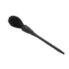 Makeup Brushes Black Goat Hair Rattan Twining Big Powder Blush Brush Soft Dense Concealer Italy Kabuki Beauty Face Tools