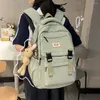 Sacs d'école imperméables en nylon pour femmes, grand sac à dos coréen et japonais, à la mode, pour étudiantes, voyage multicouche