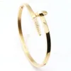 Wholesale Custom Luxury Party Jewelry Silver/gold/rose Gold Plated Cuff Bracelet Open Bangle Brand of Best Model Design