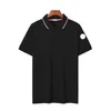 3 ألوان أساسية للرجال البولو قميص الرجال تي شيرت الصدر تطريز شعار بولو القمصان الصيف tshirts فرنس