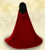 Gothic Hooded Velvet Cloak Gothic Wicca Robe Medieval Witchcraft Larp Cape Women Wedding Jackets Wraps3955429