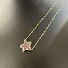 Kendrascotts ontwerper Kendras Scotts kleurrijke kristallen tanden ketting dames sieraden stijl geometrisch vijfhoekige sterrenkraag