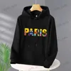 Erkek Hoodies Sweatshirts Sonbahar Kış Kadınları Paris Mektupları Baskı Gündelik Hoodie Harajuku Y2K Moda Sweatshirt Kadın Hoody Street Giyim Ladies Trailtsuit T240124
