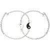 Bracelets de charme 1 paire chaîne de poignet Yin Yang couples amis trucs assortis