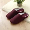 Slippers Men's Cotton Casual Comfy Warm Plush Large Size Lightweight Comfortable Non-slip Closed Toe House For Indoor