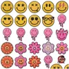 Charms Shoe Parts Accessories Wholesale Cute Smiling Face Flower Clog Charms For Kids 2023 New Year Drop Delivery Jewelry Jewelry Find Dhame