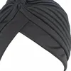 Basker 10st Muslim Turban Twisted Beanie Hair Wrap Scarf Hat Stretch Headwrap Cap för damer
