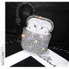 Mobiltelefonfodral Luxury Shiny Sexy Glitter Diamond Crystal Earphone Fall för AirPods 3 2021 Bluetooth Headset Protective Cover för AirPods1 2 Pro