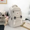 Sacs d'école imperméables en nylon pour femmes, grand sac à dos coréen et japonais, à la mode, pour étudiantes, voyage multicouche