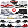 Met doos jumpman 11 basketbalschoenen heren dames 11s DMP Dankbaarheid Cherry Cool Grey Jubilee 25th Anniversary Cap en Gown Bred laag 72-10 heren trainers sport sneakers