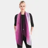 Scarves Lradient Color Solid Compan Women Foulard Long Shawl و Wraps Summer Bandana legant Hijab 160x50cm