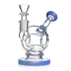 New design phoenix glass round Base bong Hookahs Heady Glass Dab Rigs Smoke Glass Water Pipes Recycler Oil Rigs With 14mm bowl