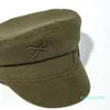 Berets Brand Designer Women Flat Visor Cap Militray Caps Winter Wool Sboy Caps S M L