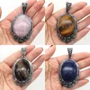 Pendant Necklaces Vintage Style Natural Stone Rose Quartz Crystal Agate Shell DIY Necklace Jewelry Accessories Giftwelry Gift