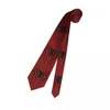 Fliegen Mode Spinne Rotes Web Für Büro Benutzerdefinierte Männer Cartoon Krawatten