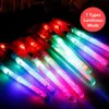 5/10 штук сверкающих светодиодных палочек, светящиеся палочки для черлидинга с изменением цвета, светящиеся палочки с завязывающей веревкой, скидки для музыкальных концертов 240124