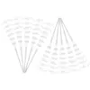 Dekorativa blommor 100 st Abs Pearl Sticks Bridal Wedding Bouquet Party Supplies Decoration (White)