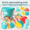 Sand Play Water Fun 18 uppsättningar av LDRENS SAMT Toy Hourglass Baby Travel Outdoor Tools With Rake Watering Canss Shovel ModelVaiduryB