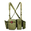 Ensemble de ceinture tactique extérieure MOLLE camouflage Oxford ceinture d'entraînement CS étanche ceinture de chasse détachable 240111